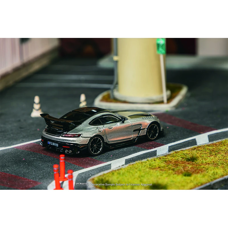 TWในสต็อก1:64 Mercedes Benz AMG GT Black Series Silver MetallicรถDiecast Collection Miniatureของเล่นTarmac Works