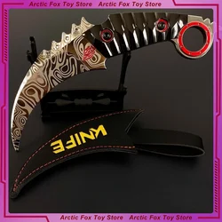 18cm Arene Breakout Game Karambit Last Quarter Moon Claw Metal Cosplay Prop Model Peripherals Action Figure Gift Toys Kid