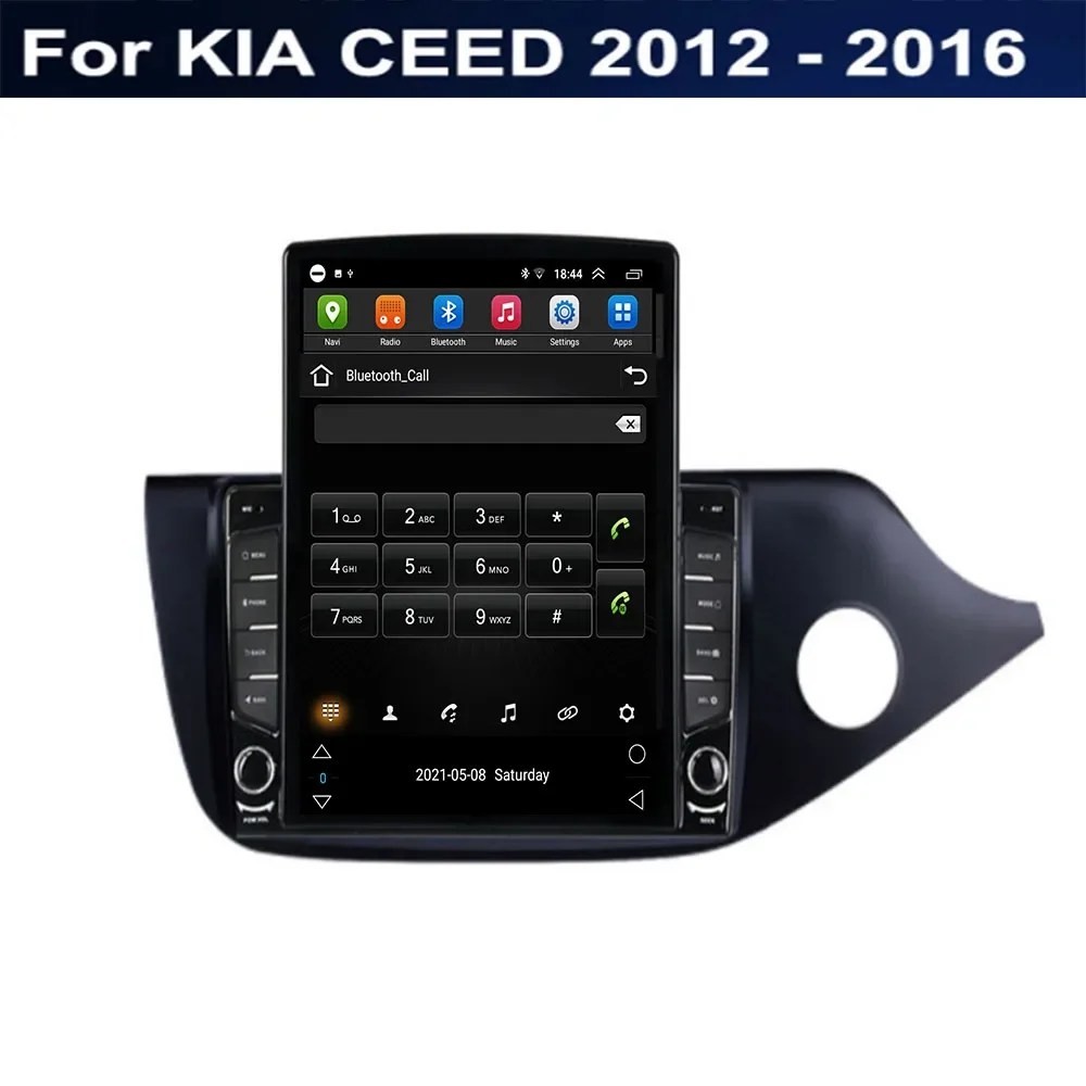 วิทยุติดรถยนต์สำหรับ Kia ceed 2012-2016เครื่องเล่นวิดีโอมัลติมีเดียสำหรับ Kia ceed เครื่องเล่นวิดีโอจีพีเอสสเตอริโอคาร์เพลย์ DSP Rds 2Din สไตล์ Tesla