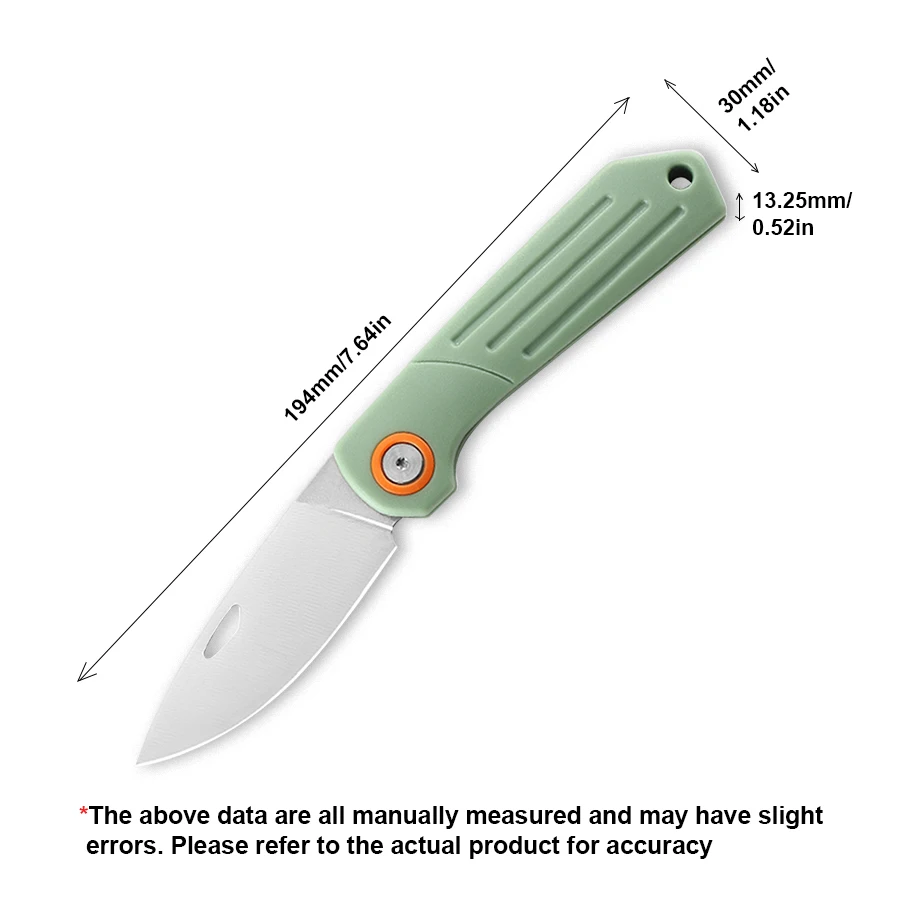 YingQu AP51 Folding Knife 5CR15MOV Stainless Steel PP Handle Outdoor Camping Pocketknives Fruit Cutting Hand Tools