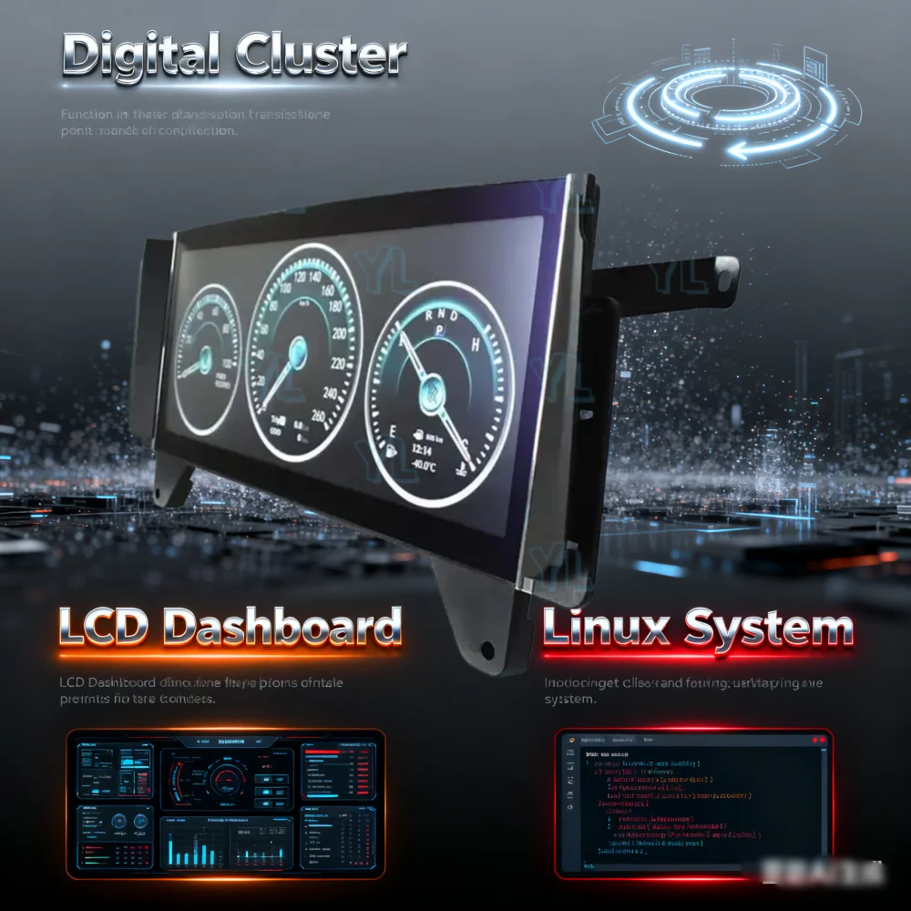 

YANFU новая автомобильная цифровая ЖК-панель приборной панели, приборная панель, CockPit, спидометр для Rolls-Royce Phantom LHD RHD 2004-2013