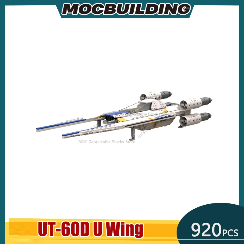 UT-60D U الجناح MOC اللبنات نموذج لتقوم بها بنفسك تجميع الطوب الفضاء جمع عرض الإبداعية التعليمية عيد الميلاد اللعب الهدايا 920 قطعة