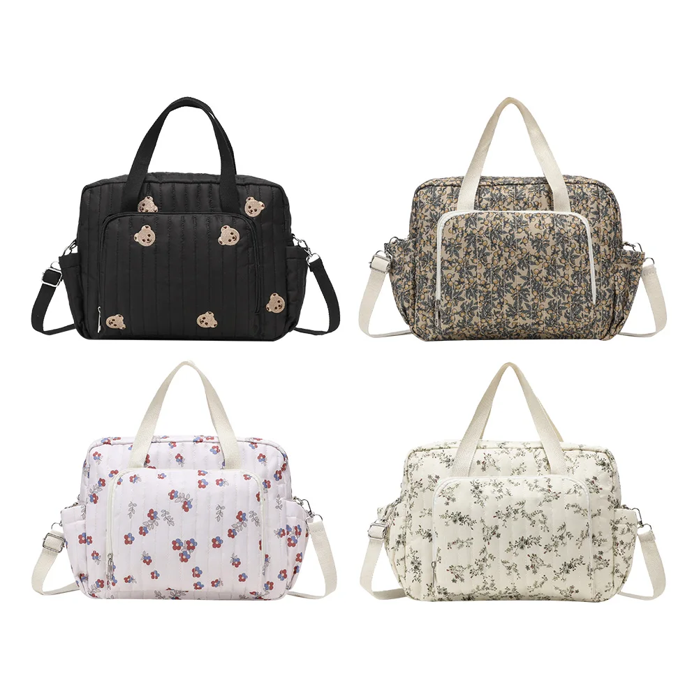 Sac de maternité floral, sac de maternité de grande capacité,