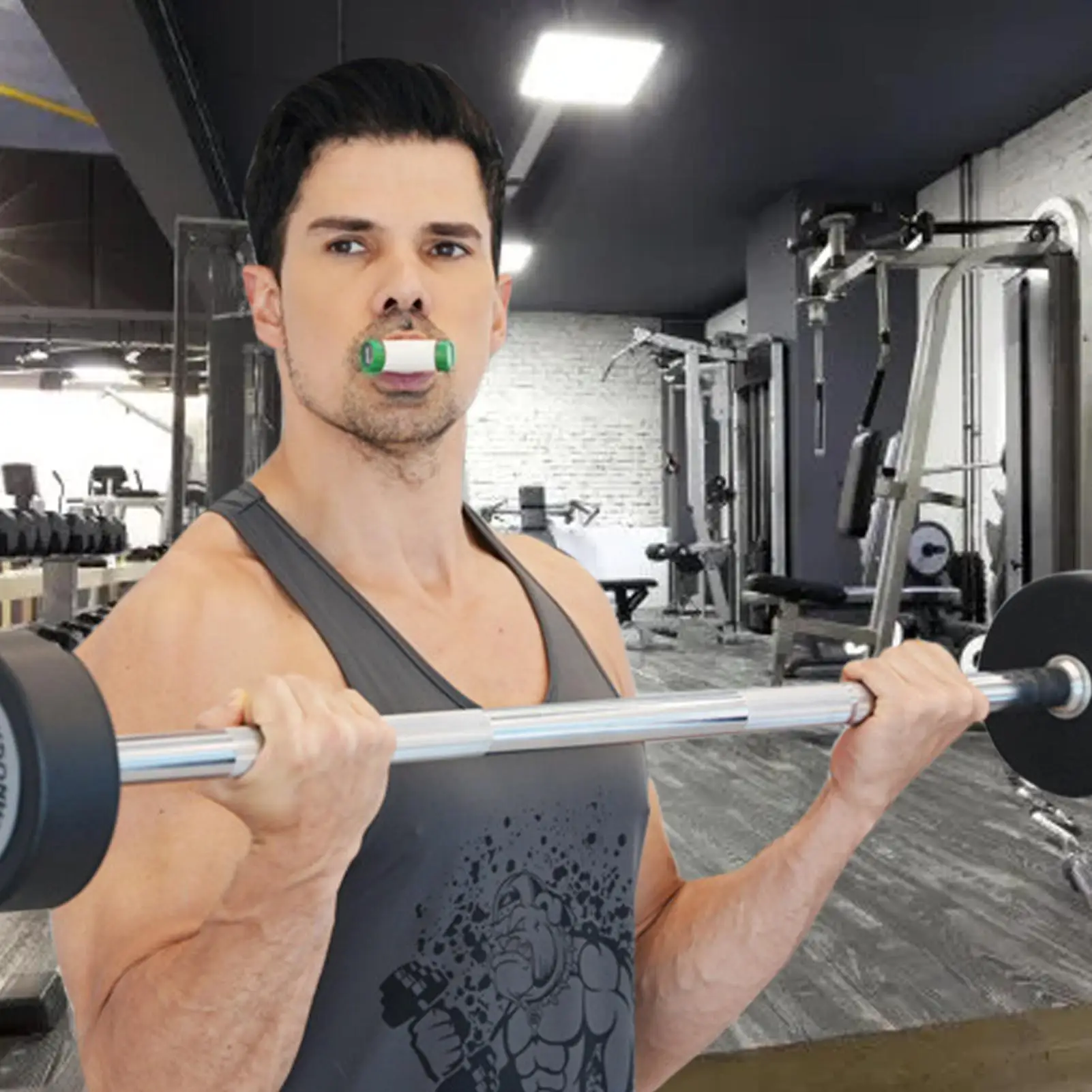 

Тренажер для дыхания, устройство для упражнений на легких, портативный регулируемый тренажер для дыхания для прогулок, спорта, пения, езды на велосипеде, бега