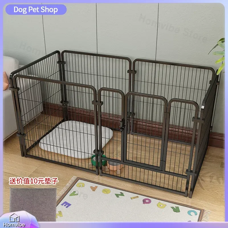 Large Dog Cage Indoor Pet Fence Heavy Duty Metal Crate for Small Medium Dogs Free Combination Playpen Toilet Training Kennel