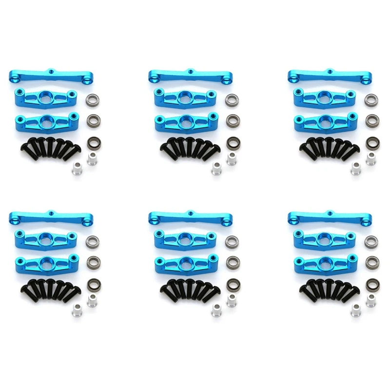 

L81A 2025-6X металлический рулевой механизм в сборе с подшипником для Tamiya TT02 TT-02 1/10, детали для обновления радиоуправляемого автомобиля