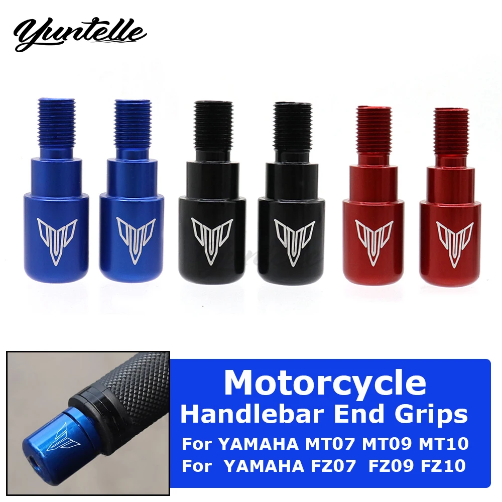 

MT07 MT09 CNC Handlebar Grip Bar Ends Cap For YAMAHA MT10 MT125 Tracer 700 FZ07 FZ09 FZ10 XJ6 XSR 700 900 Motorcycle Accessories