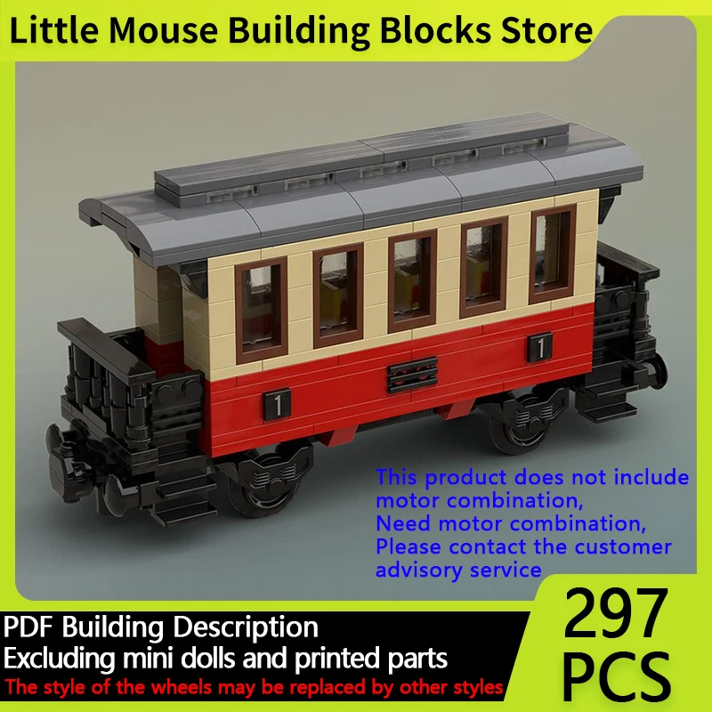 

Модель городской автомобиль MOC, строительные кирпичи, двухосный пассажирский рельсовый автомобиль, модульная технология, подарки, праздник, сборка, детские игрушки, костюм