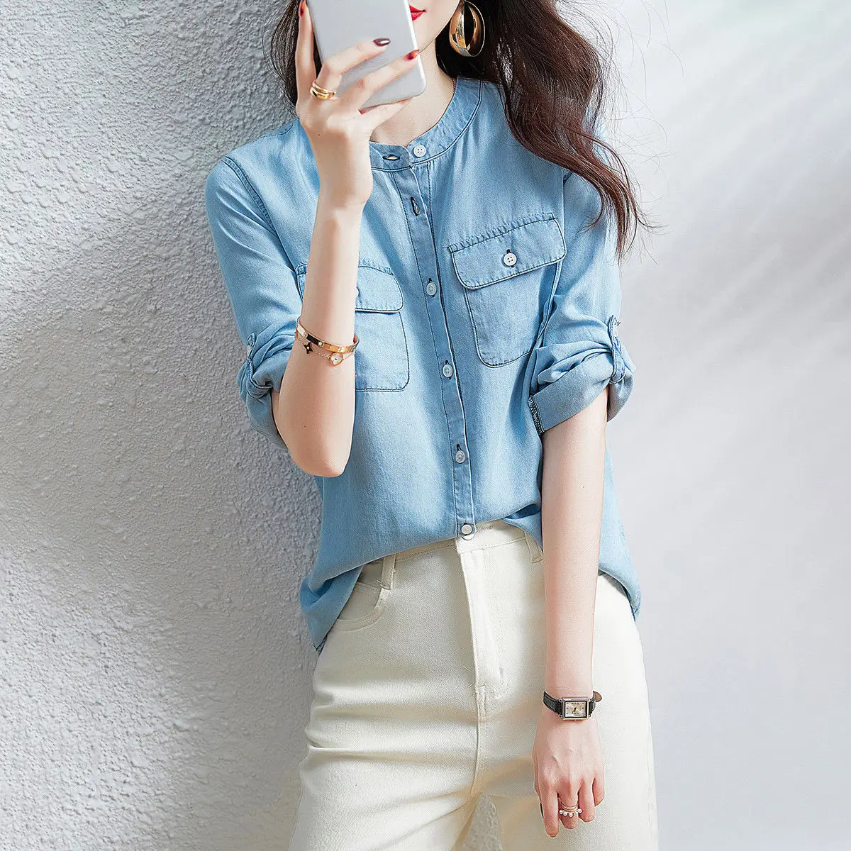 2021 spring new comfortable blouse women commuter casual temperament ladies shirt women