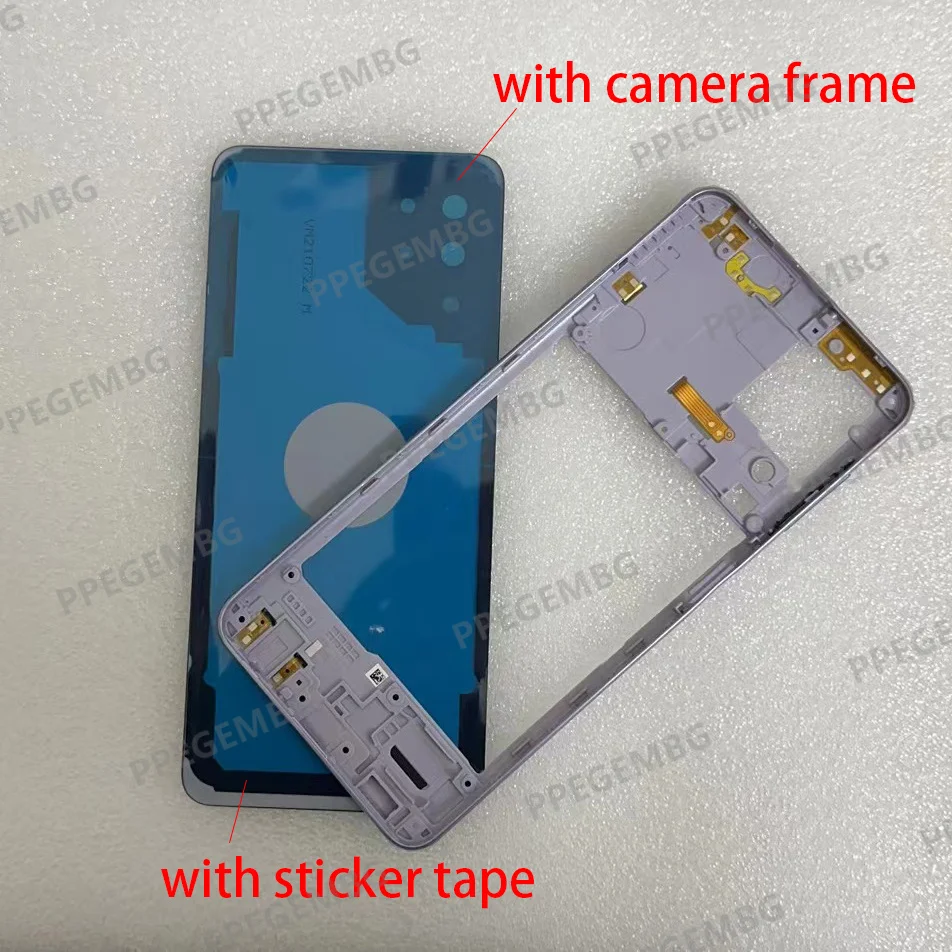 NEW A22 4G For Samsung Galaxy A225 A22 4g Phone Housing Rear Door Battery Back Cover Middle Frame Case Plate Bezel Sim Slot Tray