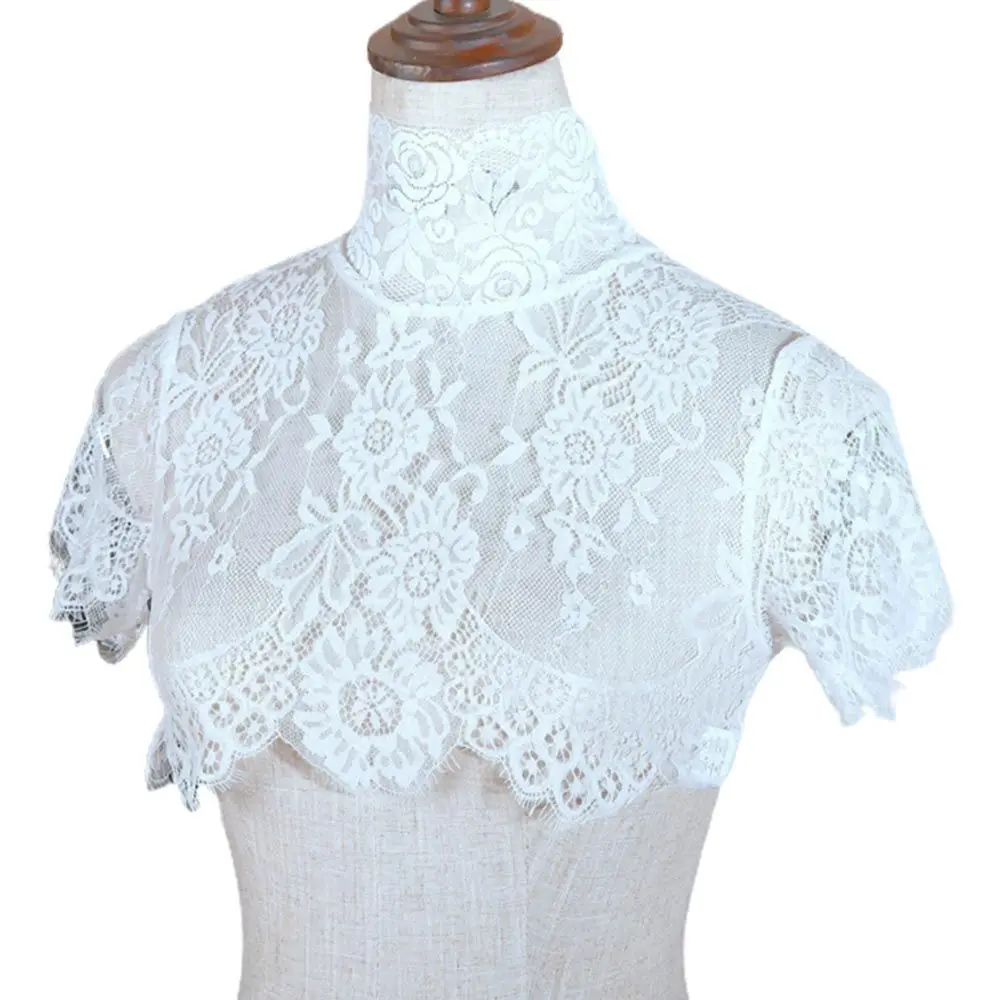 

Sweet Wedding Dress Decorative Half Shirt Detachable Neck Cover Fake Collar