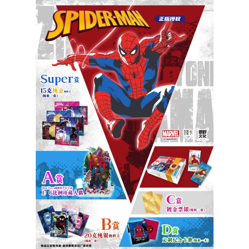 Marvel-tarjeta de Iron Man Spider-Man, juego de cartas genuino de Avengers Alliance, universo paralelo, juguete de regalo de Navidad, novedad de 2023