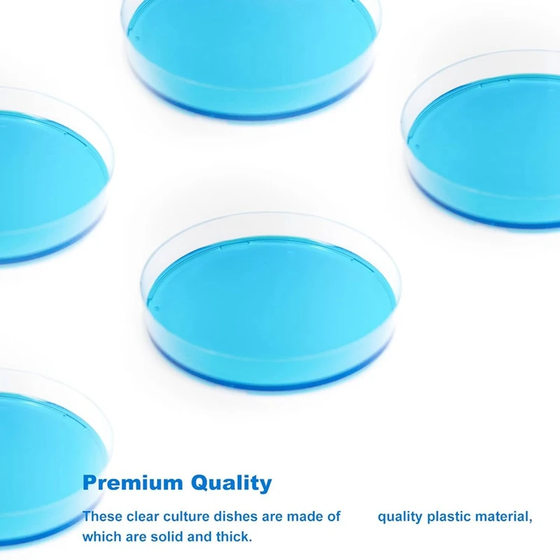 30 Pack 60 X 15 Mm Plastic Petri Dishes With Lids, Deep Clean, Sterile Petri Plates, Sterile Petri Dish For Science Durable