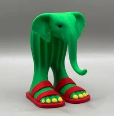 Lirili Larlla Ornament 3D Gedrukt Abstract Olifant Ambachten Kantoor Desktop Decoratie Ornament Creatief Verjaardagscadeau