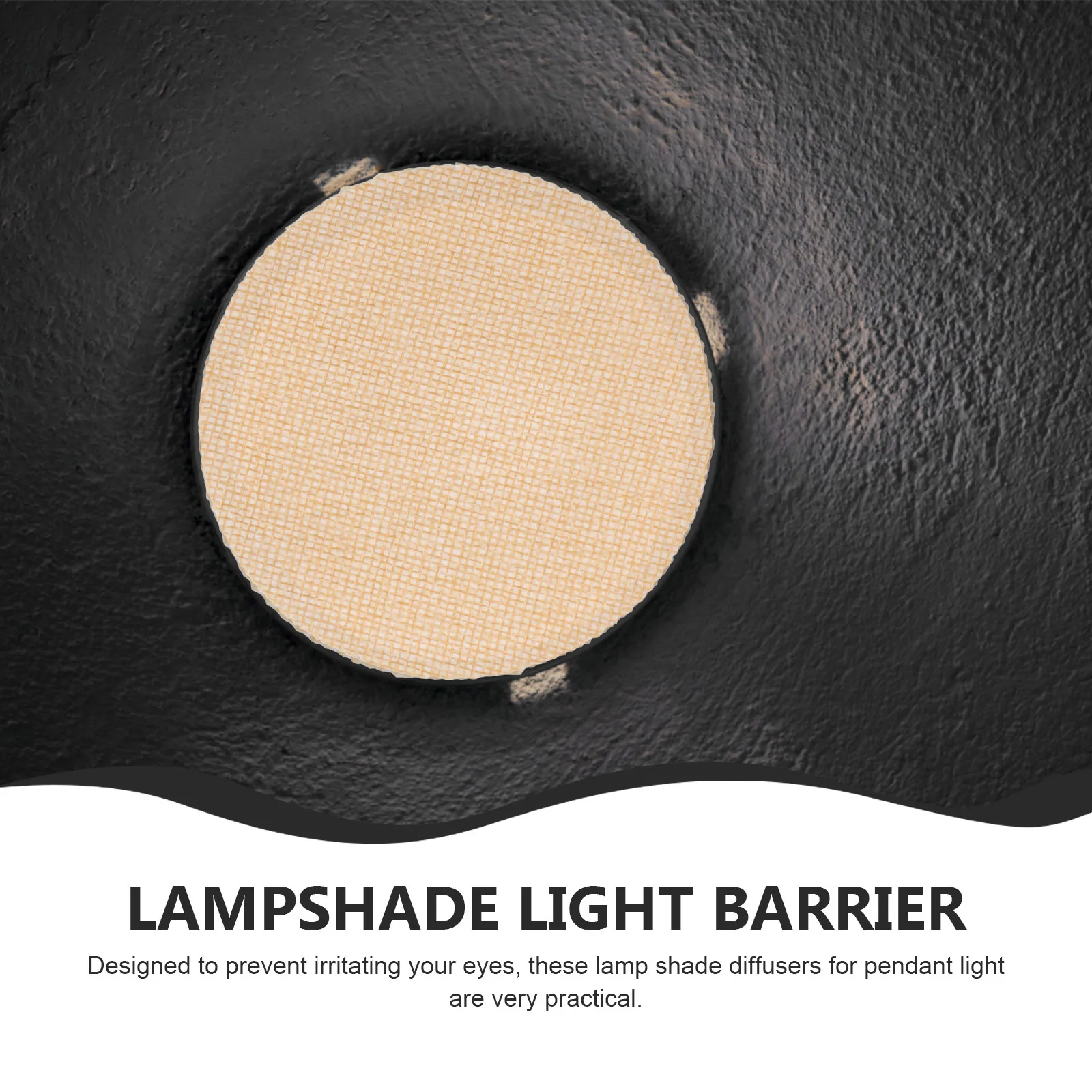 

2pcs Lamp Spotlight Blocking Diffuser Cover Shading Film Cloth Child Black Light Cover Replacement Downlight Diffuser Pendant