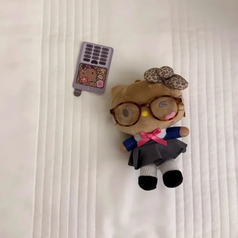 Kawaii سانريو مرحبا كيتي Jk موحدة لطيف فتاة نظارات حقيبة رائعة قلادة لطيف Kt القط فتاة الأطفال الكرتون ديكور الفتيات اللعب