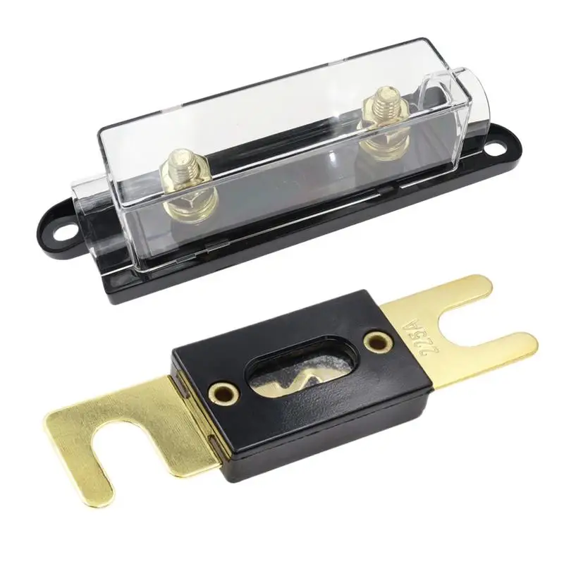 

Anl Fuse Holder Fuse Block with Clear Cover Car Audio Fuse Block Fuse Box Car Audio Fuse Holder for Car Audio System