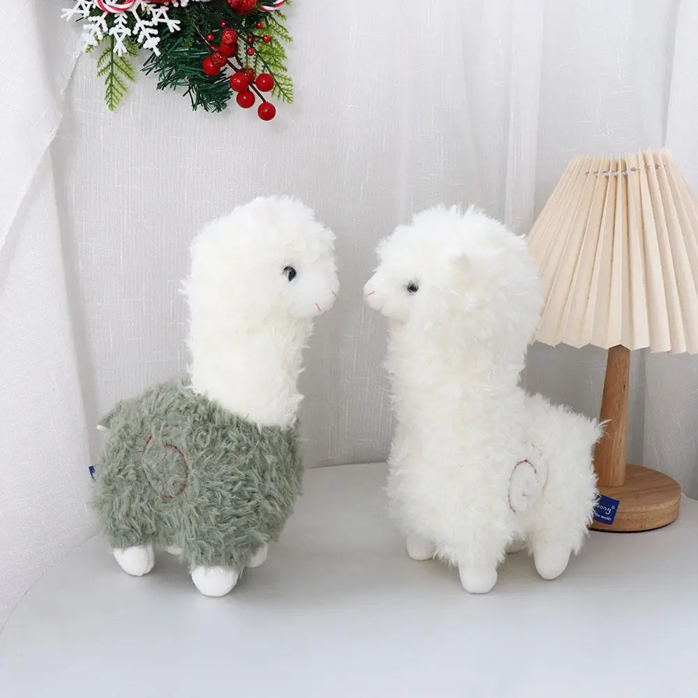 Oreiller en peluche en coton doux coloré, mouton, poupées animales, jouets en peluche, beurre, alpaga