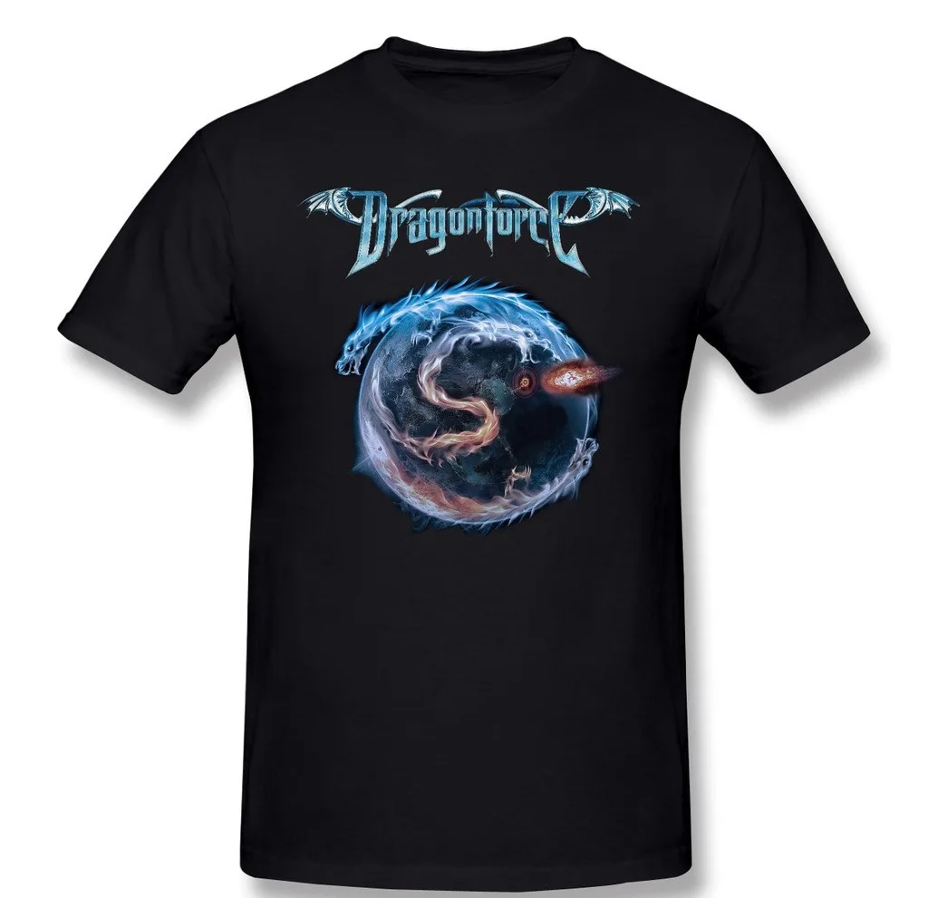 VTG DragonForce band album T-shirt black Cotton Unisex All Sizes 1F539