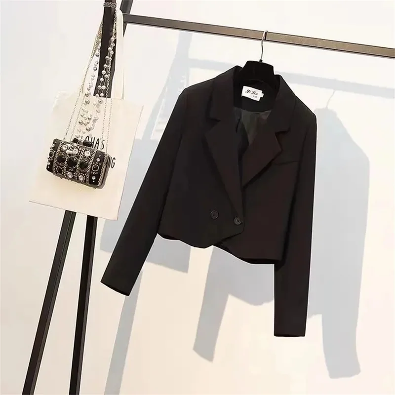 

Fashion Small Suit Jacket Woman New Slimming Spring 2025 Short Blazer Coat College-Style Loose Outerwear Joker Female Overwear