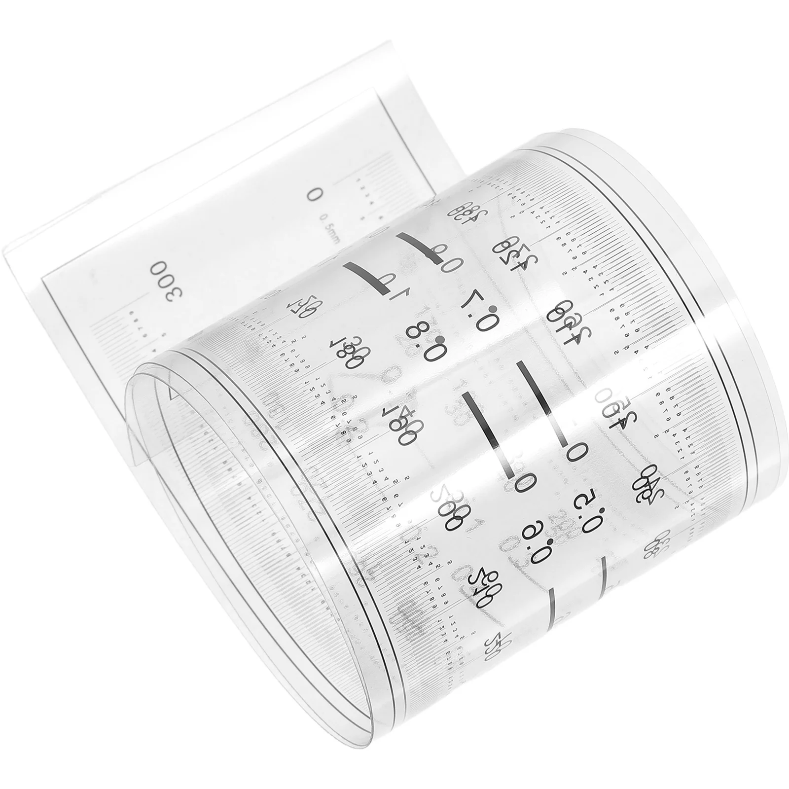 

High-Precision Crack Measuring Ruler Plastic Surface Defect Detection Tool with Clear Graduations for Spot Measurement and Crack