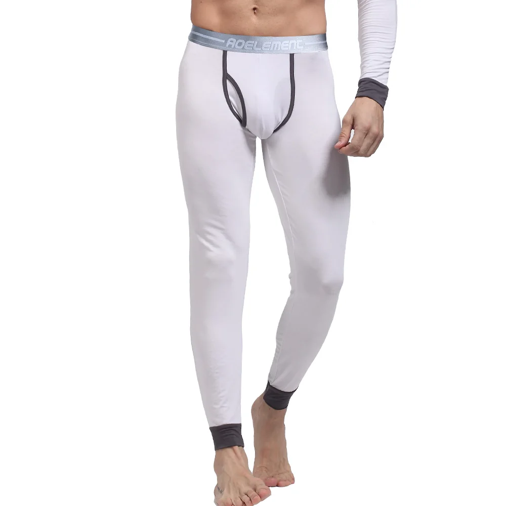 Autumn and winter men's single thin Modal long Johns slim body comfort leggings youth thermal pants leggings
