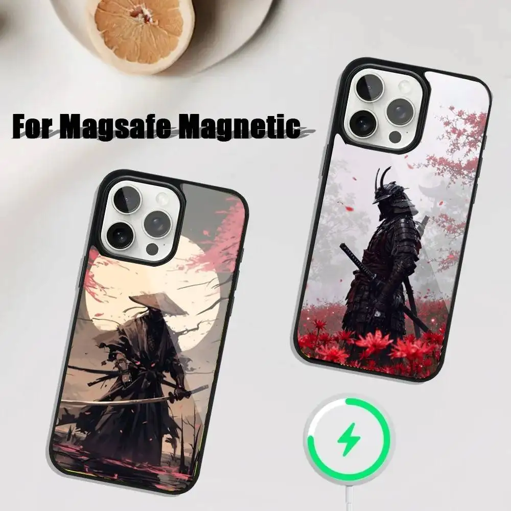 

Japanese Bushido Samurai Phone Case For iPhone 16,15,14,13,12,11,Plus,Pro,Max Mini Magsafe Magnetic Wireless Charging
