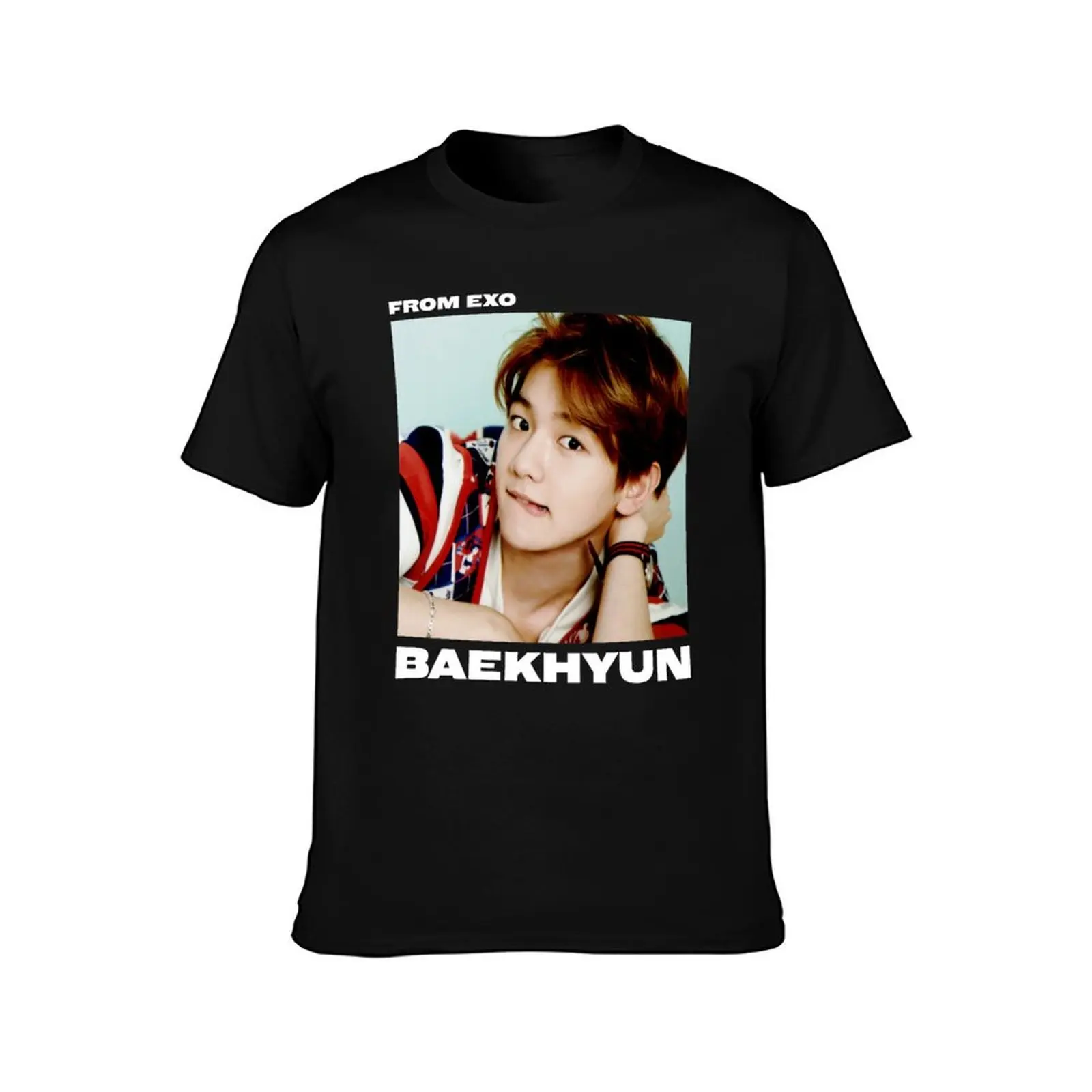 EXO - BAEKHYUN T-Shirt new edition oversizeds Short sleeve tee men