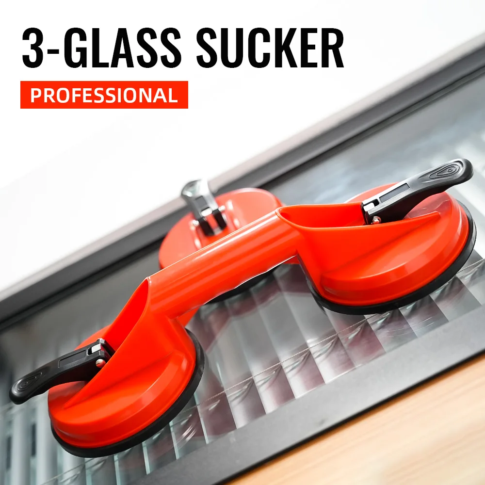 Vakuum-Glassaugnäpfe mit ABS-Griff & Mehrfach-Saugnapf-Design Schwerlast-Hebewerkzeug für Bodenfliesen und Windschutzscheiben-Anwendungen – Detail 9