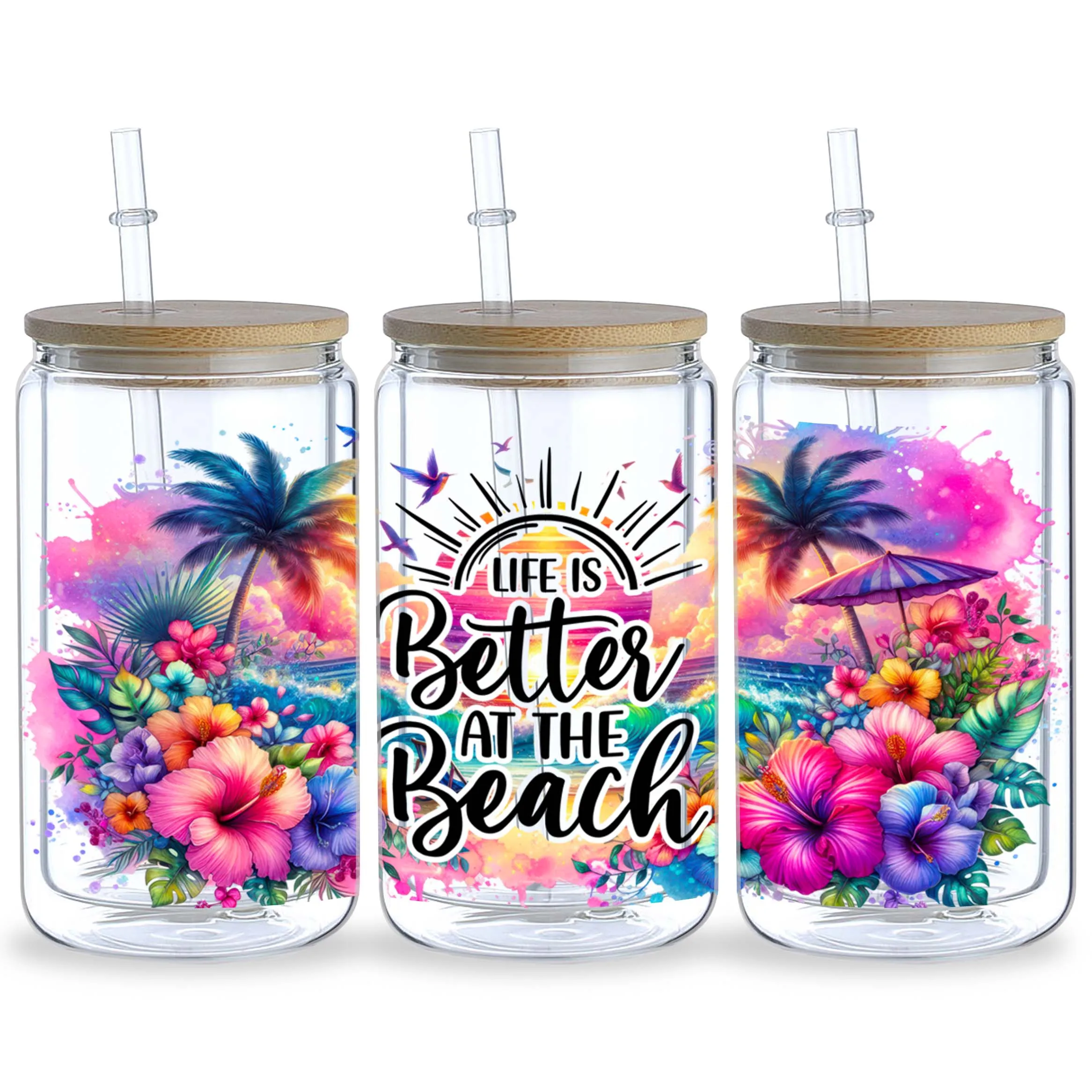 5 Sheets Seaside Beach for 16o - Rdta Tank Glass review and price