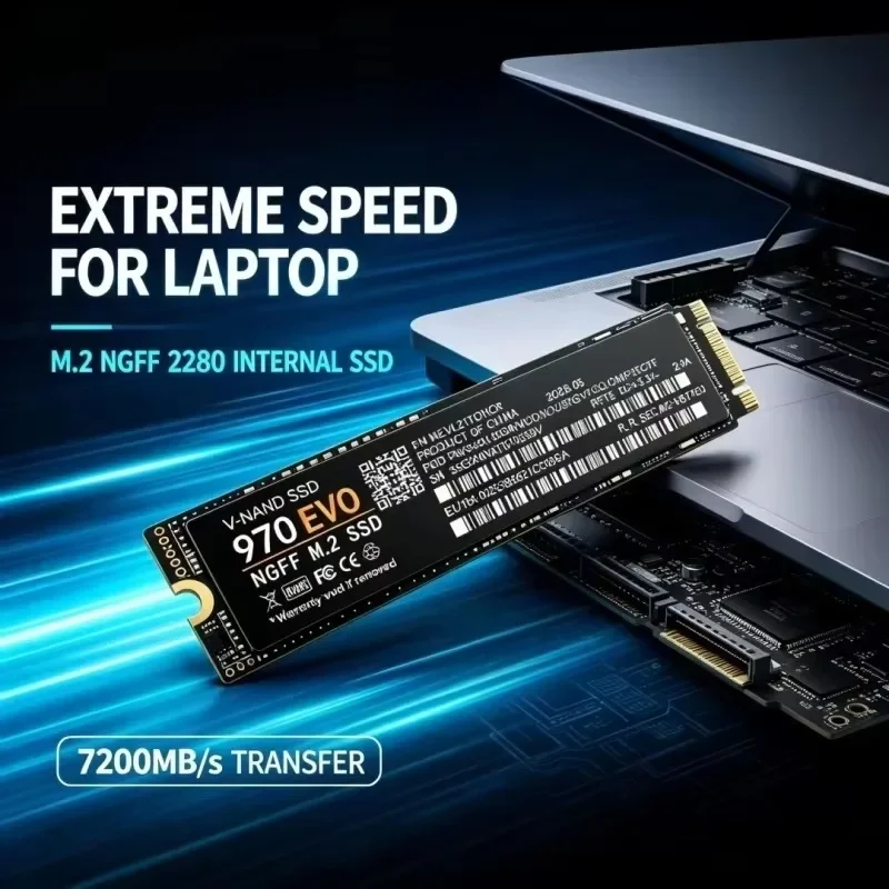 970 EVO M.2 NGFF SSD 7200MB/s TLC 3D NAND 2280 Internal Solid State Drive 2TB 4TB High Speed Storage Disk for PS5 Desktop Laptop