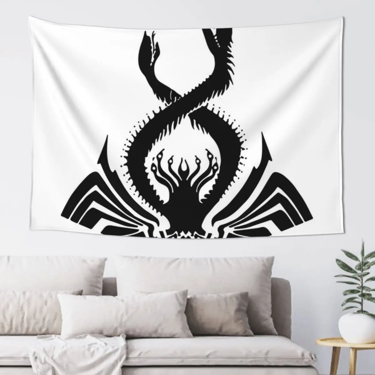 

Thrawn's Chimaera Logo BLACK Tapestry Room Decor Korean Style For Bedroom Home Decoration Accessories Tapestry