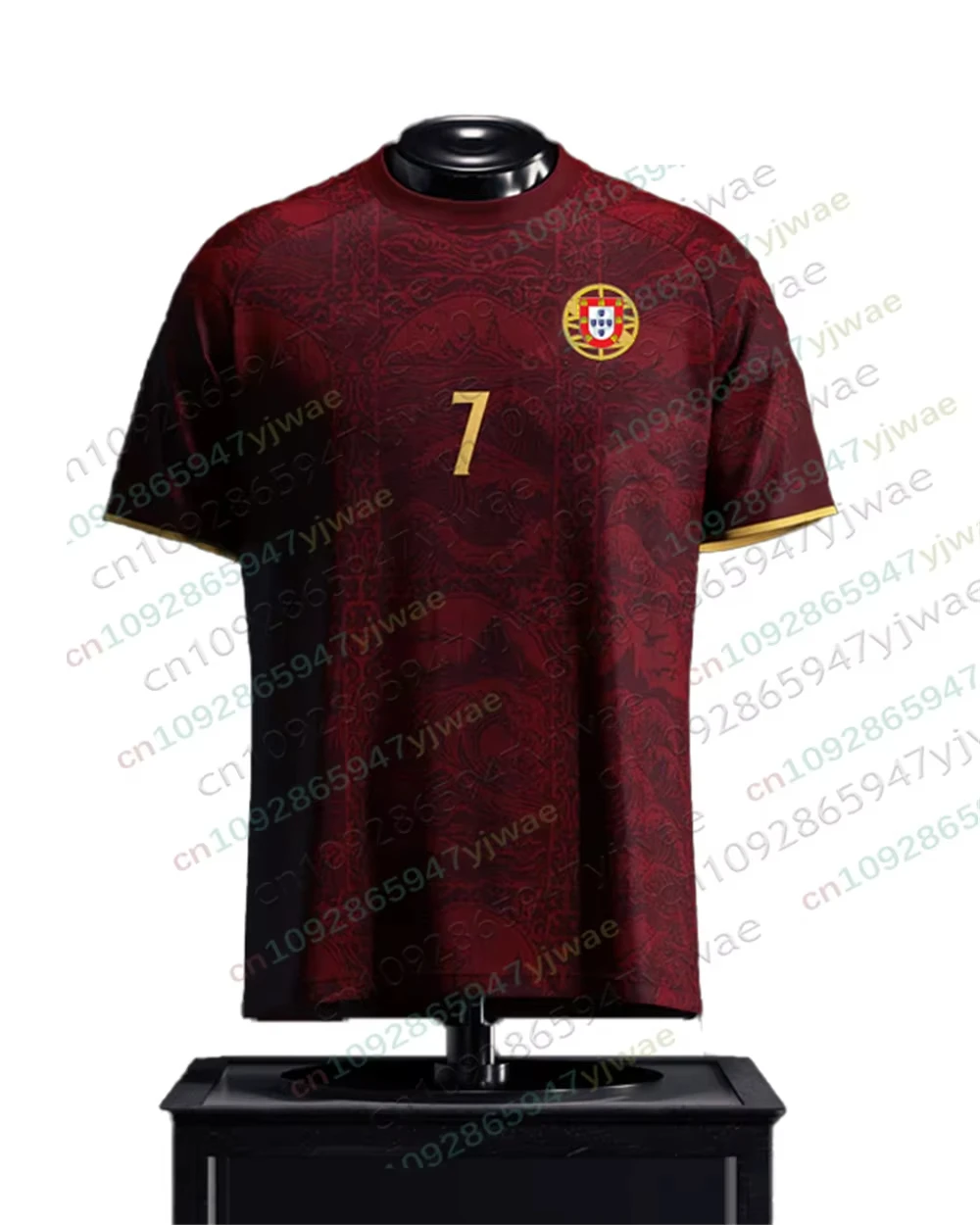 2026 Portugal Nr. 7 Fan Edition Fußballtrikot – Leichtes, atmungsaktives Sportoberteil, Trainings-T-Shirt für Sommer, Erwachsene und Kinder – Detail 5