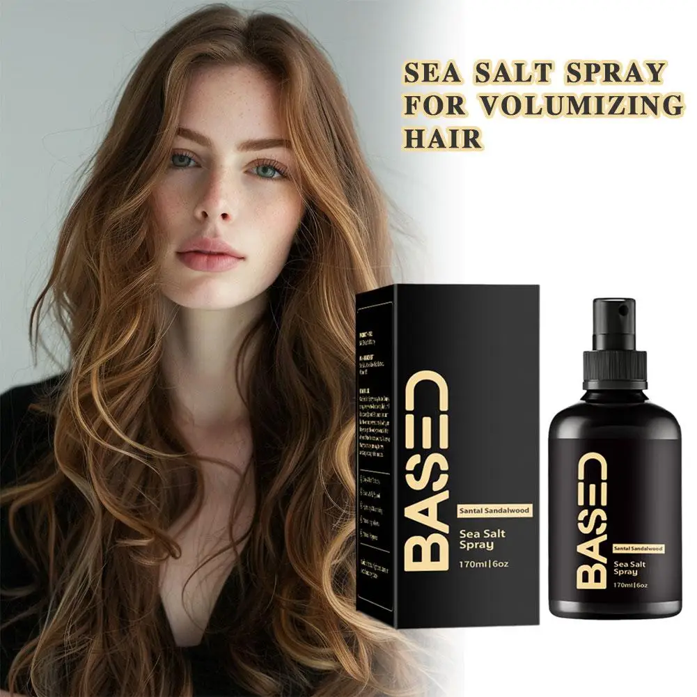

BASED Santal Sandalwood Sea Salt Hair Spray 170ml – Long-Lasting Volumizing & Texturizing Spray for Men & Women Instant Texture