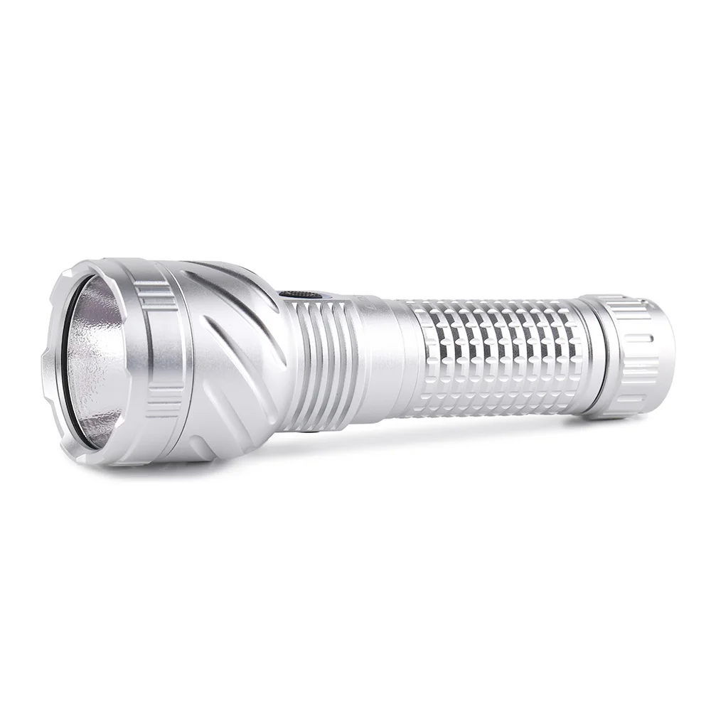 Convoy M21E Silver 21700 Flashlight High-Intensity Portable Lighting Torch for Outdoor Sports Camping