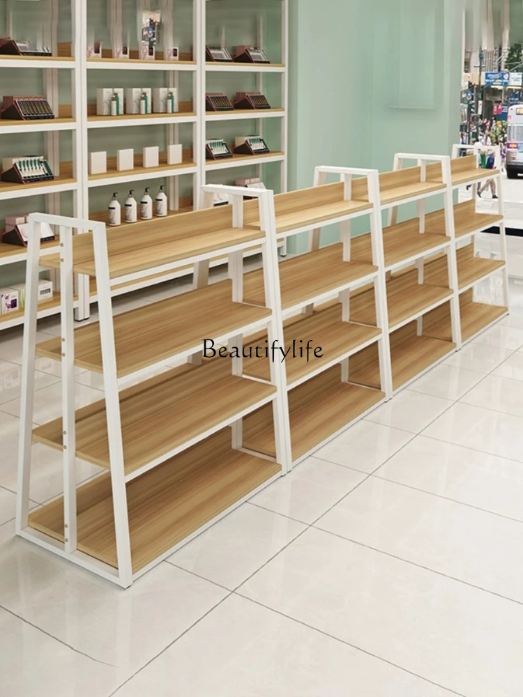 Zhongdao Display Stand Cosmetics Display Cabinet Multi-Layer Double-Sided Combination