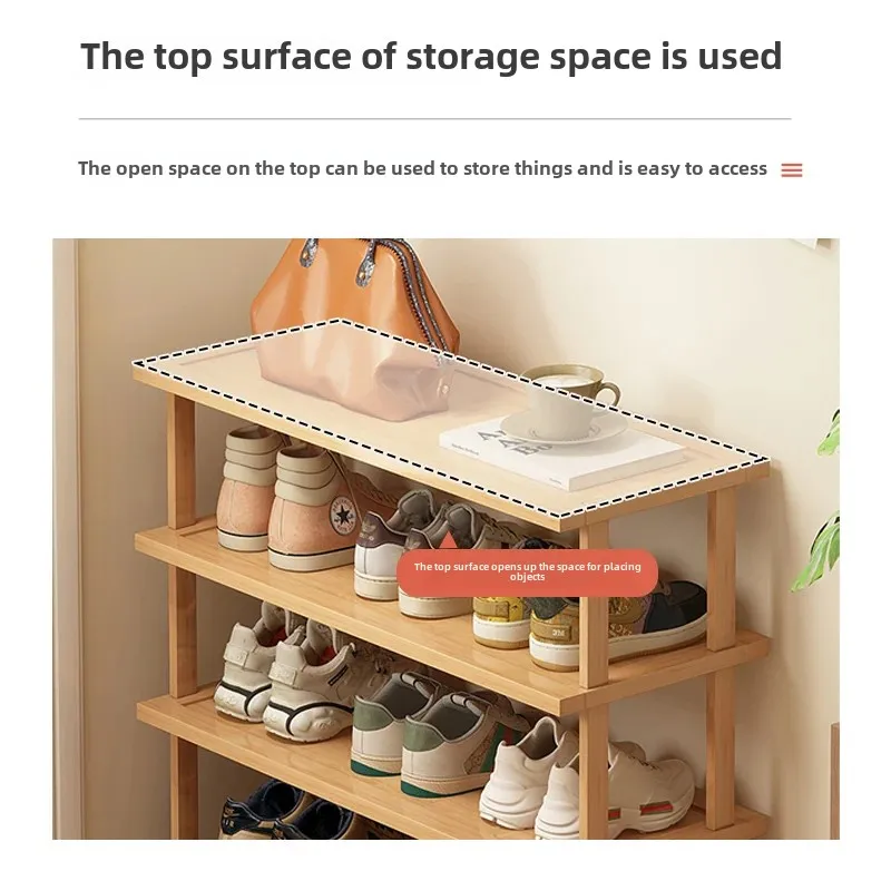 Multi-layer Shoe Rack Narrow Space Shoes Organizer Small Shoe Cabinet Home Dormitory Entryway