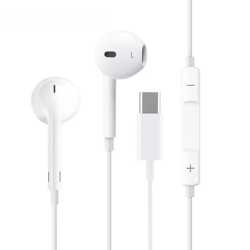 Type-C 유선 이어폰, 스테레오 헤드폰, Type-C 오디오 인터페이스 장치용 휴대용 경량 이어폰