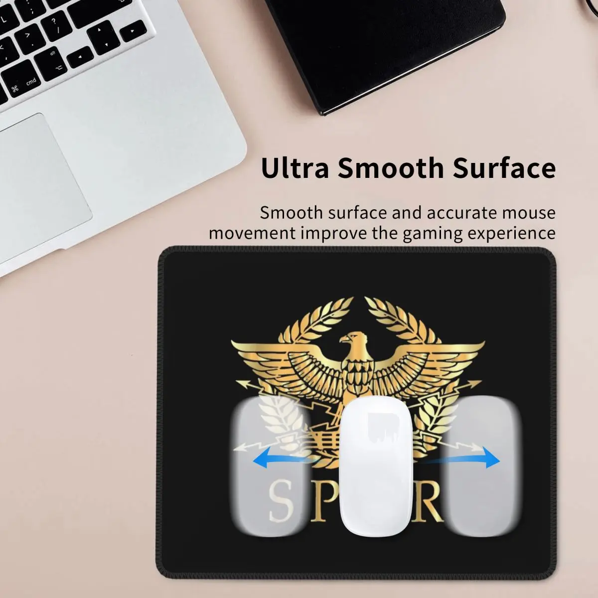 

SPQR- Roman Empire Standard Shield Mouse Pad Computer Keyboard Mouse Mat Gaming PC Desk Mat Office Table Mats