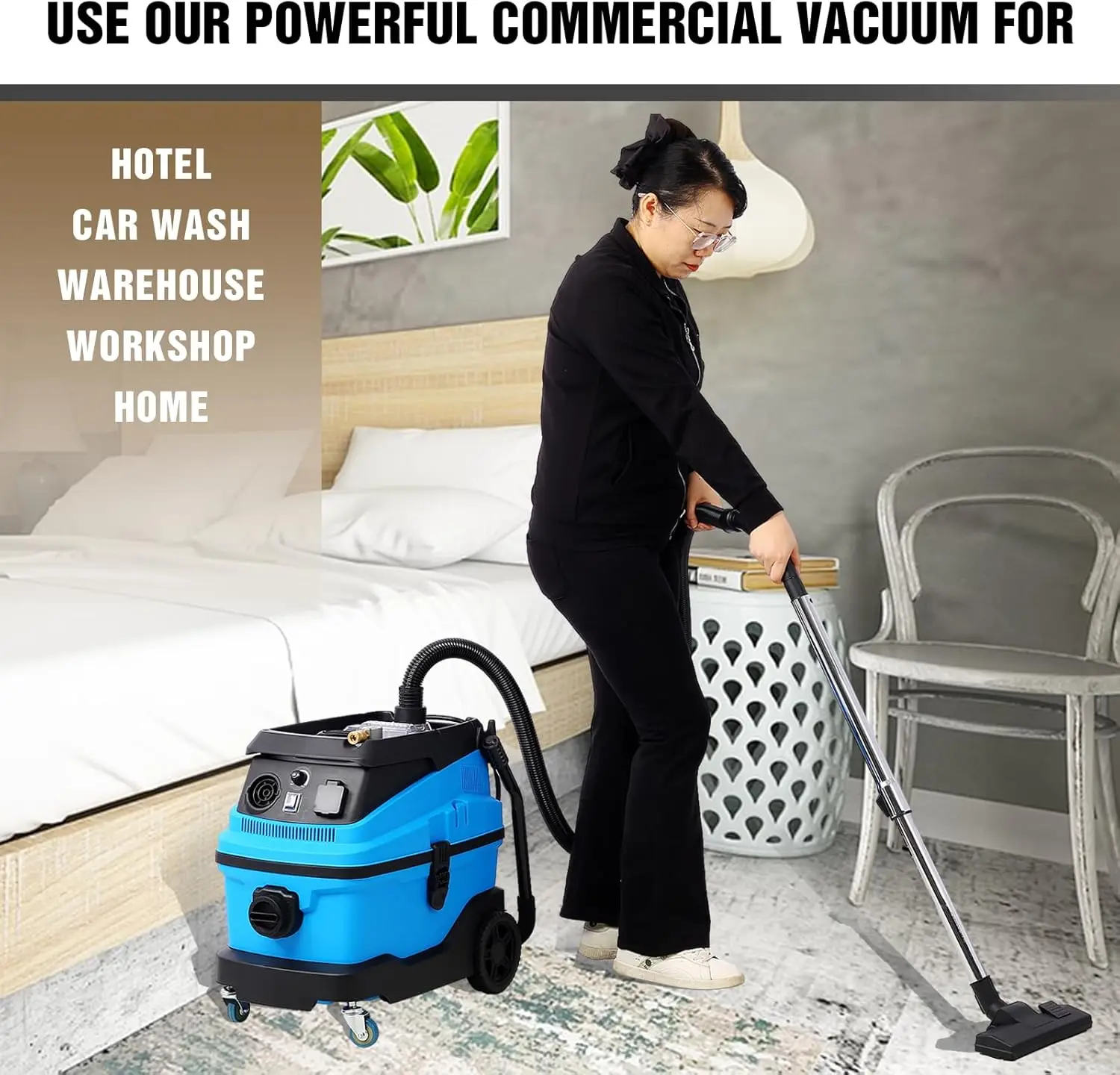 Wet Dry Blow Vacuum 3 In 1 Shop Vacuum Cleaner With More Than 18Kpa Powerful Suction Great For Garage, Home, Workshop, Hard