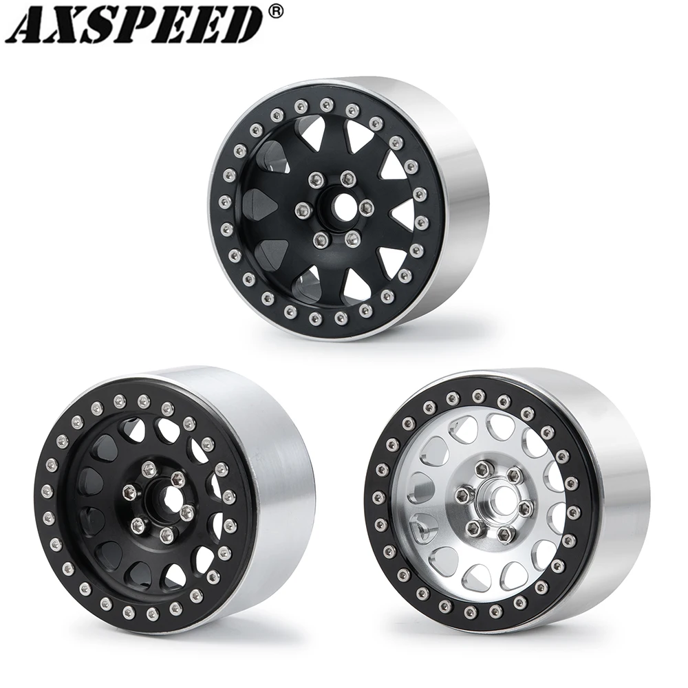 

AXSPEED, 4 шт., 2,2-дюймовые ступицы колес с бисером, ширина 35 мм для 1/10 RC Crawler Axial SCX10 90046 Wraith D90 TRX4 TRX6