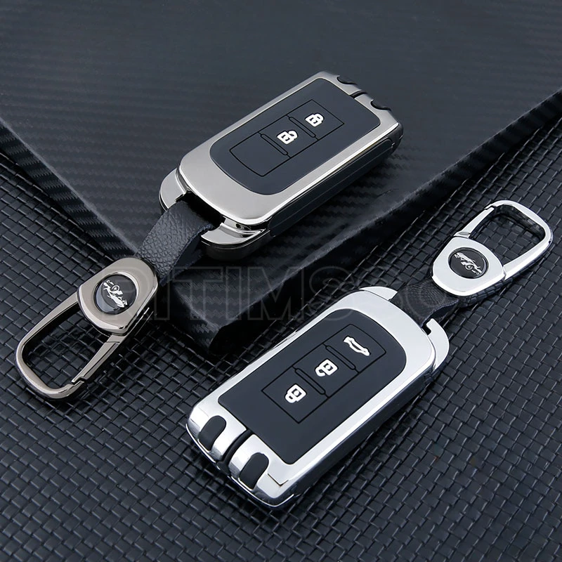 

Чехол для автомобильного ключа из цинкового сплава, защитный чехол для Mitsubishi Outlander, сумка для дистанционного ключа, брелок с пряжкой, автомобильные аксессуары