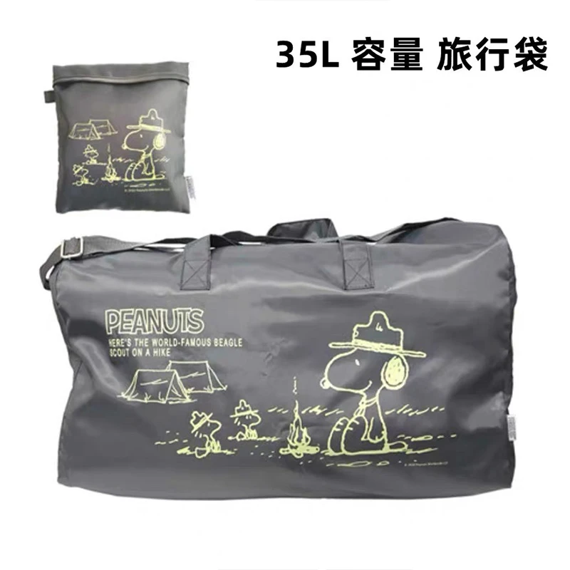 Fashion Snoopy borsa da viaggio pieghevole di grande capacità Anime Girl Boy Portable Travel Lightweigt Gym Tote Shopping borsa a tracolla