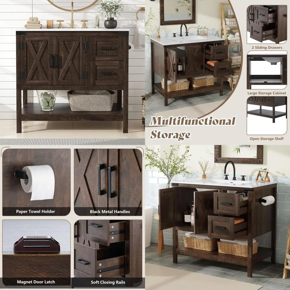 36" Armhouse Bathro…