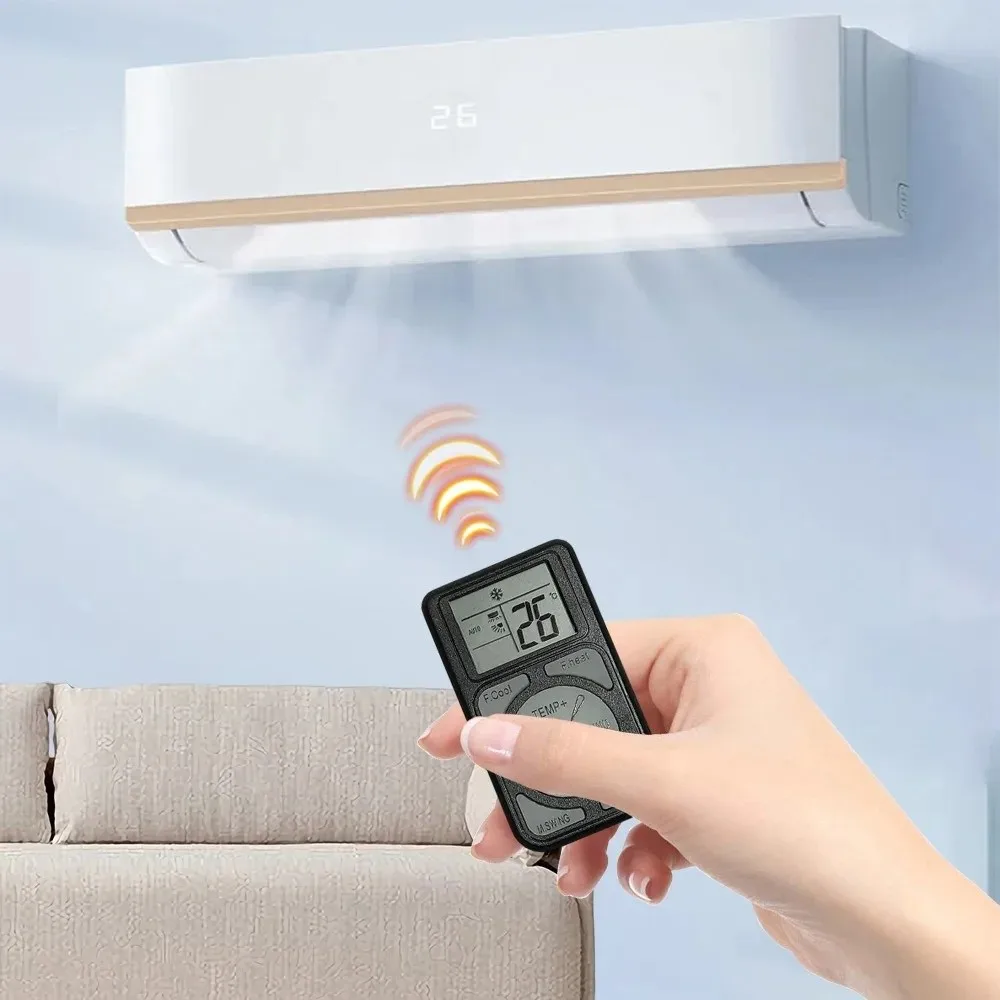Mini controle remoto universal a/c com botões fluorescentes painel de controle remoto de ar condicionado