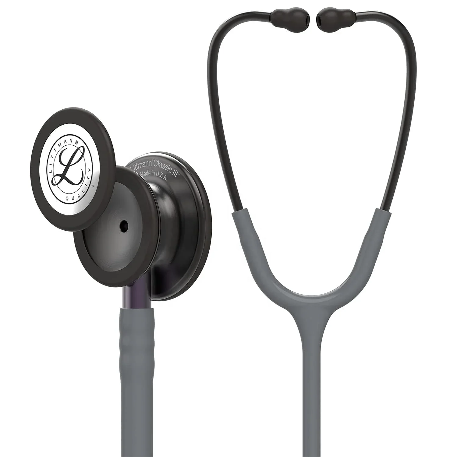 5873 3M Littmann Classic III Stethoscope 5873 gray tube smoke chestpiece violet gray stem