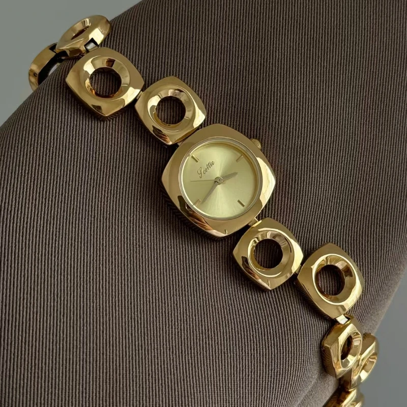 New Elegant Fashion Ladies Watch Simple Trend Classic Automatic Waterproof Women's Watch Steel Belt Quartz Watch Birthday Gift