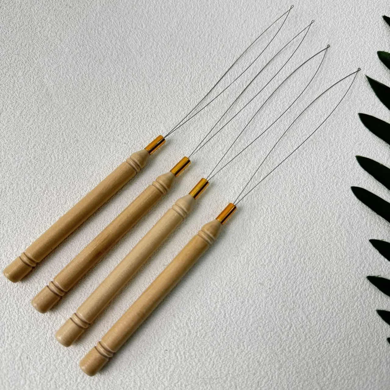 micro Rings Loop Tool Loop Threader Pulling Needle Used with Hair Plier and Beads for Human Hair Feather Extension Tools