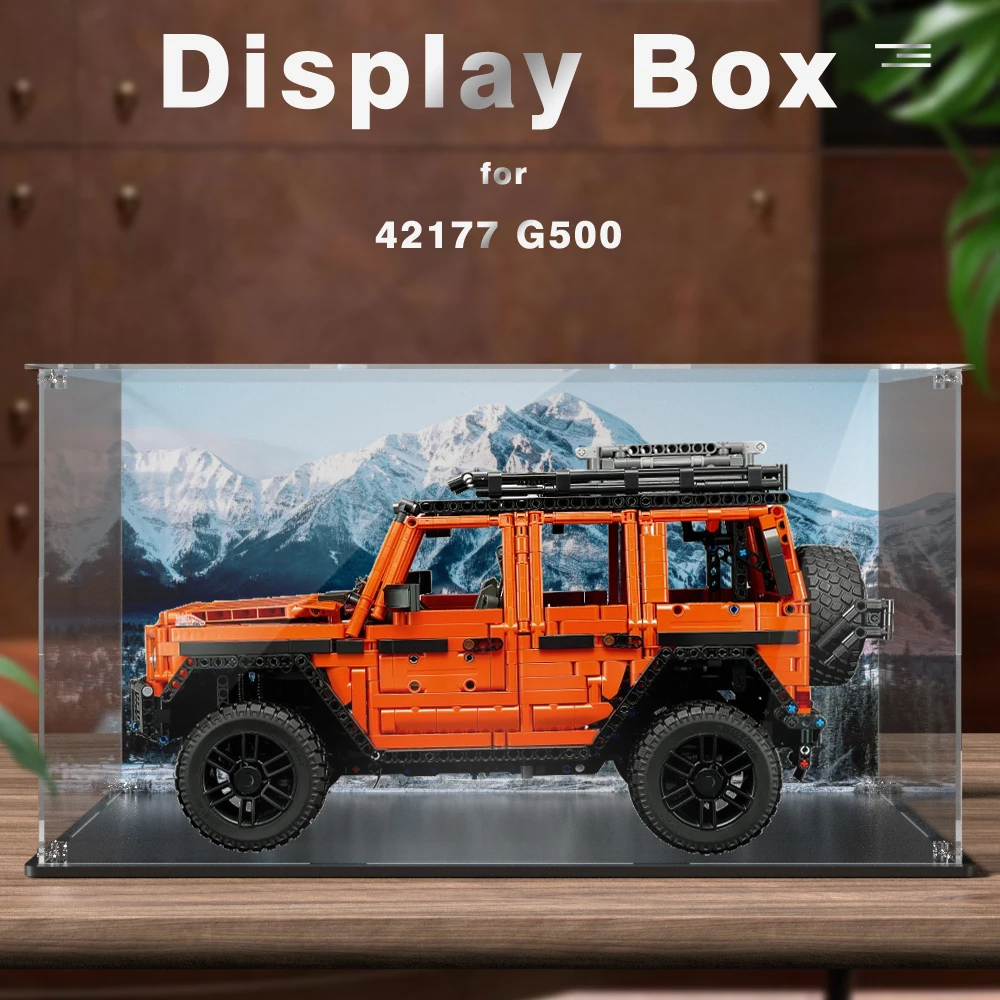 Display box for lego 42177 display case for Mercedes-Benz G 500 building block dustproof clear showcase toy bricks storage box