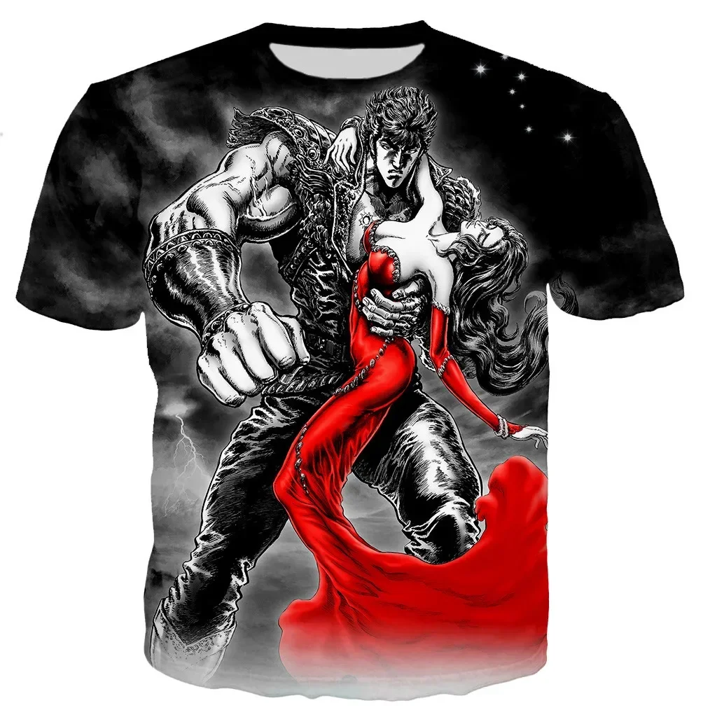 

Anime Fist's North Star Kenshiro 3D Printed T-shirt Men's and Women's New Fashion Casual Cool T-shirt Street Wear Top T-shirt
